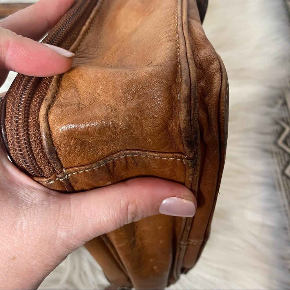 FOSSIL brown leather crossbody purse - Picture 5 of 16